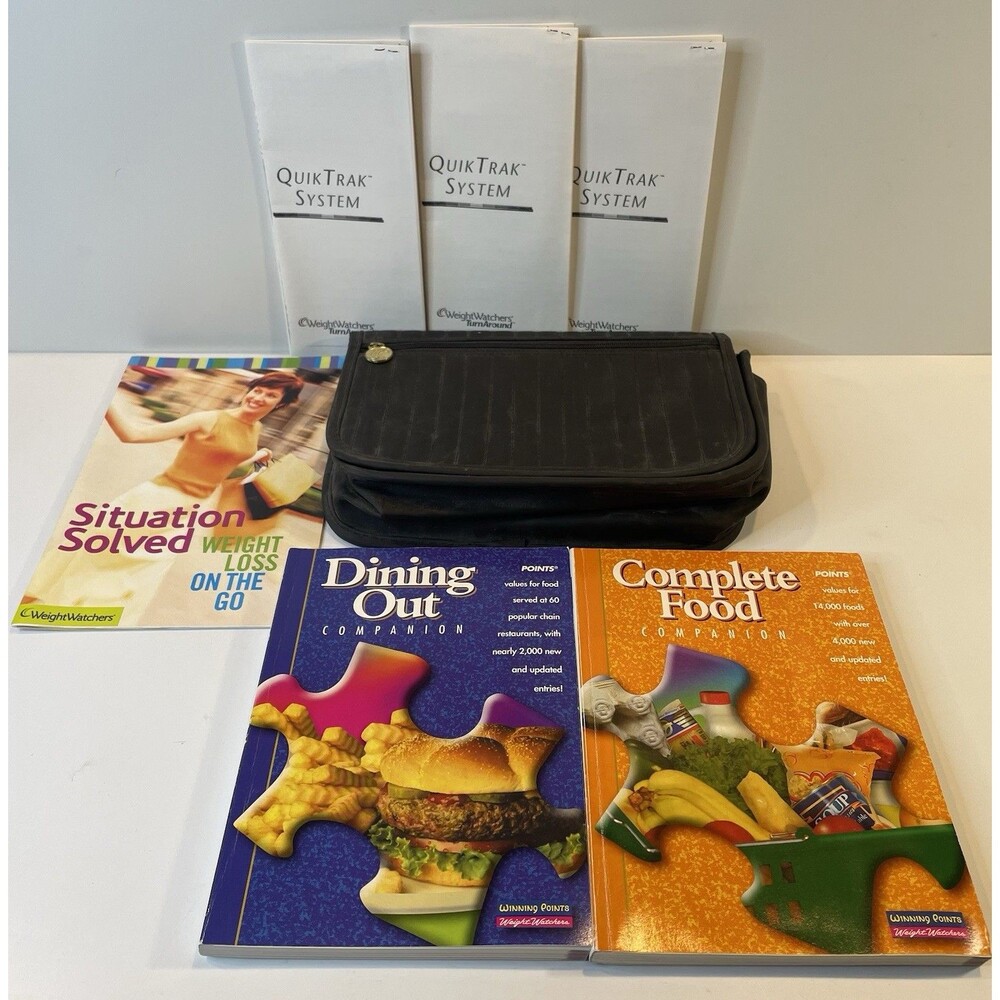Weight Watchers Books Complete Food + Dining Out Companion/3 Journals /Case 2001